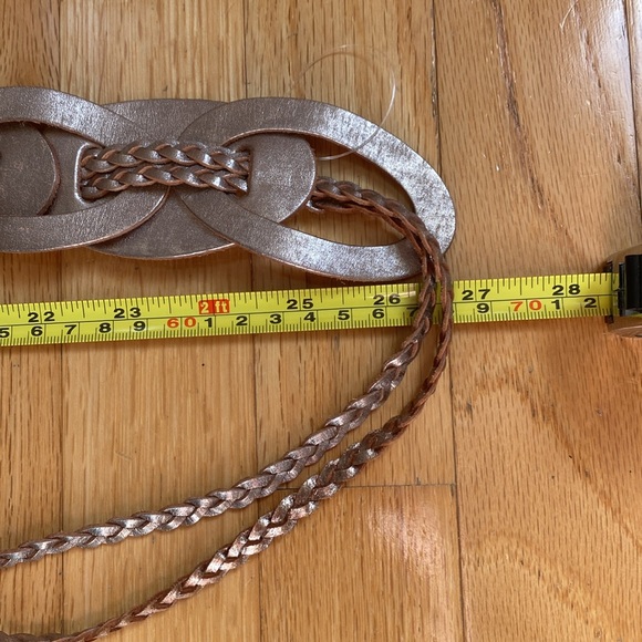 NWT Anthropologie leather rose gold belt - Picture 2 of 7